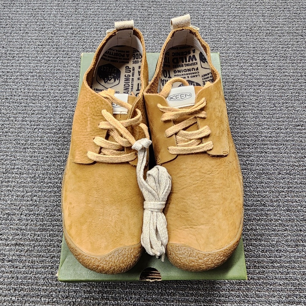 New KEEN Mosey Derby Leather Shoes Apple Cinnamon Birch Womens 11 EU 42 1026457
